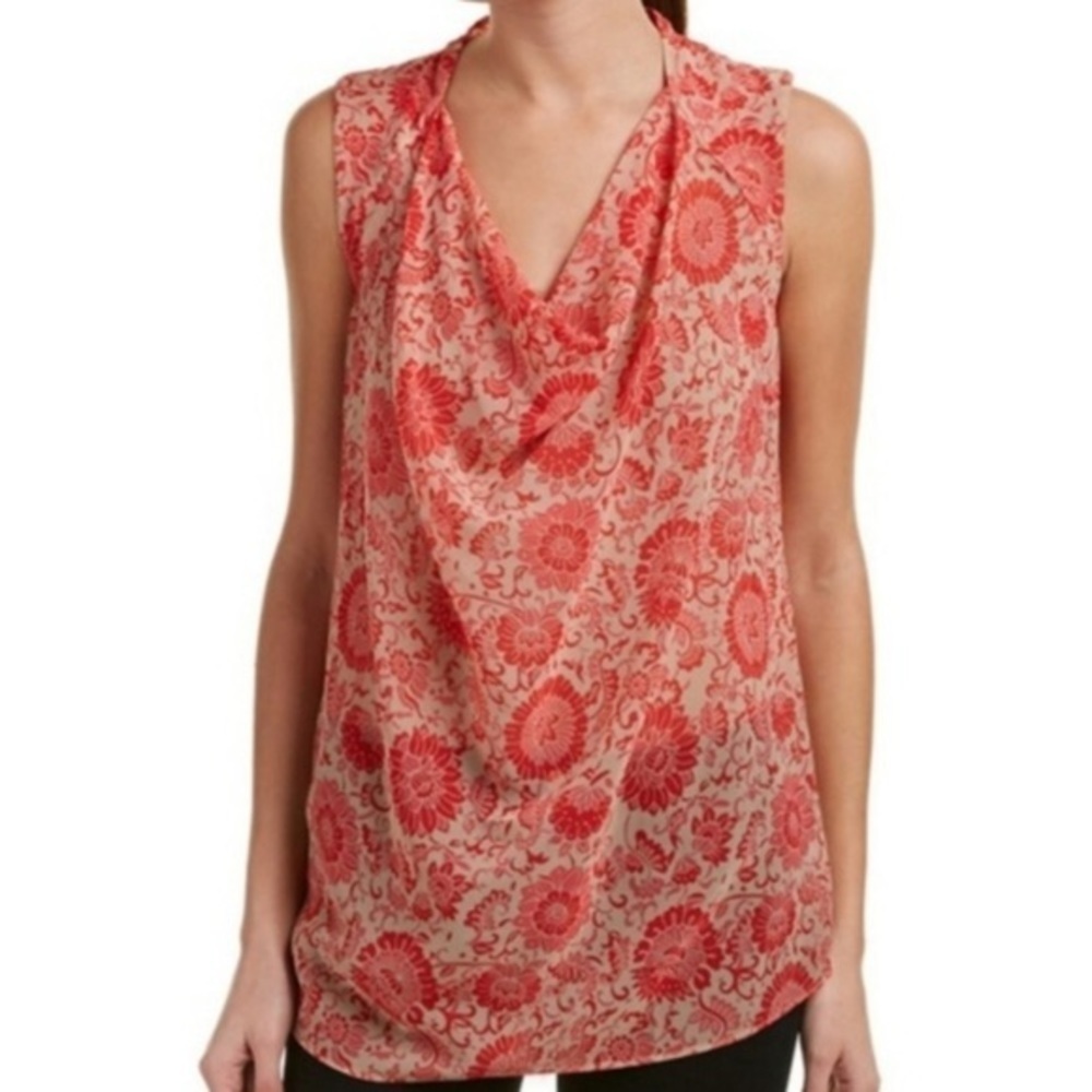 Cabi Vita Keyhole Back Sheer Top Size‎ Small